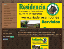 Tablet Screenshot of criaderosamcor.es